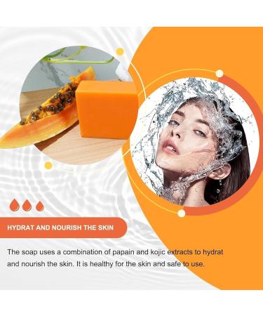 Kojic Acid Soap Papaya Soap Mens Soap Bar Olive Oil Soap Natural Soap Olive Oil Soap Bar for Face And Body natural soap for Fades Age Spots Freckles Reduce Acne Dark Spot Remover for Face - Buy Online on GoSupps.com