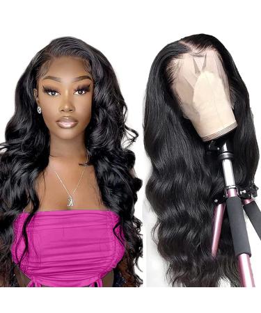 Aliaurora Lace Front Wigs Human Hair Body Wave 13x4 HD Lace Frontal Wig Pre Plucked with Baby Hair Brazilian Lace Front Human Hair Wigs for Black Women 150% Density Natural Color (20 Inch, 13x4 Body Wave Lace Front Wig) 20…