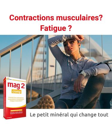 MAG 2 - Cramps - Marine magnesium calcium iron potassium copper - Cramps muscle fatigue - Dietary supplement - 15-day program - 30 tablets - Buy Online on GoSupps.com
