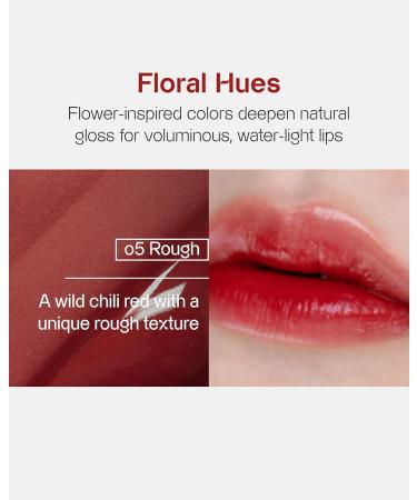 Vegan Serum Lip Tint 05 Rough - Long-Lasting Lightweight Lip Stain | Korean Makeup for Luminous Hydrated Lips - Buy Online on GoSupps.com