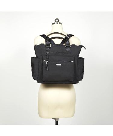 Baggallini Women's 3-in-1 Convertible Backpack with RFID Phone Wristlet - Black | One Size US - Buy Online on GoSupps.com