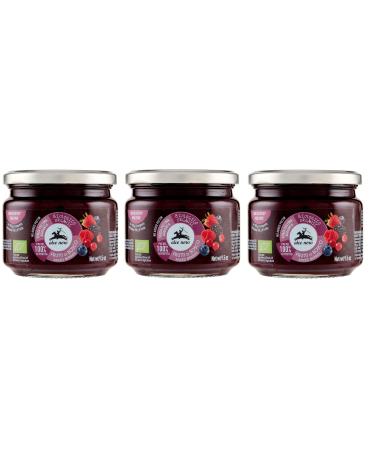 Alce Nero Organic Berry Compote Organic Berry Compote with Organic Strawberries Blackberries Blueberries Red Gooseberries and Raspberries 270 g
