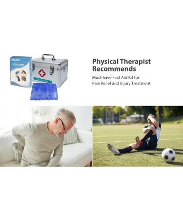 Ohuhu Large Reusable Gel Ice Pack - Hot & Cold Therapy for Injuries - XL Blue Cold Pack - Buy Online on GoSupps.com