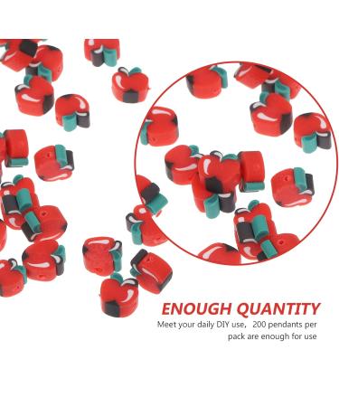 Lurrose 800 PCS Cut Sound Fruits Bracelet Kit - DIY Jewelry Loose Pearl Necklaces Keychain Charm for Kids - Fruit Design Craft Supplies - Buy Online on GoSupps.com