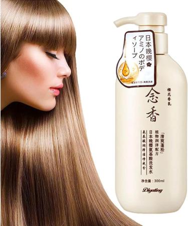  LINGJIONG Japanese Hair Shampoo - Sakura - Natural Amino Acid from Japan - 300ml - Japanese Sakura Shampoo Lingjiong - Buy Online on GoSupps.com