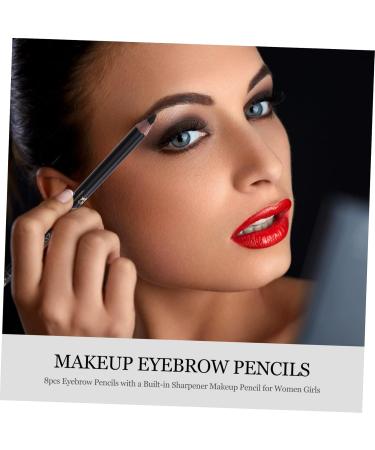 Hemoton 8pcs Pencil Sharpener Eyebrow Pencil Eyebrow Pencils Makeup Accessories Makeup Tool 2 in 1 Eyebrow Pencil Makeup Pencils Eyebrow Pencil with Sharpener 1 count (Pack of 1) Black - Buy Online on GoSupps.com