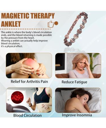 MagVIVACE Copper Magnetic Anklet & Bracelet for Women | Relief from Arthritis & Joint Pain - Buy Online on GoSupps.com