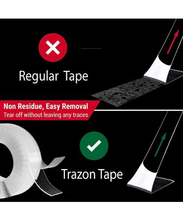 Double Sided Tape Heavy Duty - 17Ft  1 Inch - Removable Mounting Nano Tape - Strong Adhesive  Washable and Reusable - Wall Tape for Picture Photo Carpet Decoration - Poster Tape Roll - Buy Online on GoSupps.com