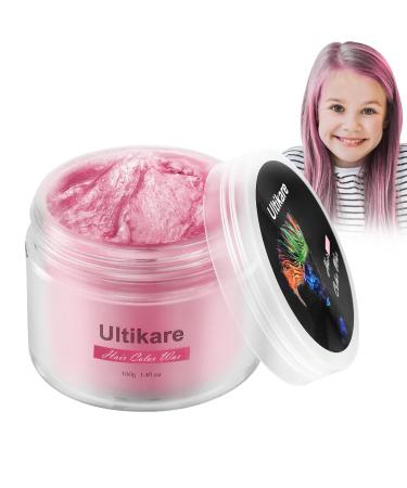 Ultikare Cire De Couleur Temporaire Pour Cheveux Rose Clair - Coloration Pour No l et F tes Light Pink