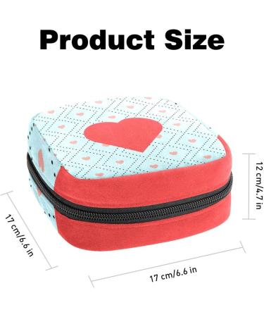 Love Heart Sanitary Napkin Storage Pocket | Portable Menstrual Cup Holder for Women & Teens | Color 12 - Buy Online on GoSupps.com