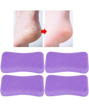 4-Piece Pumice Stone Set for Massage Callus Peeling & Foot Care - Purple Pedicure Scrubber - Buy Online on GoSupps.com