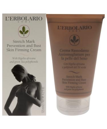 L'Erbolario Stretch Mark Prevention and Bust Skin Firming Cream - Stretch Mark Cream - Skin Firming Formula - Shea Butter and Kigelia Extract - 4.2 oz