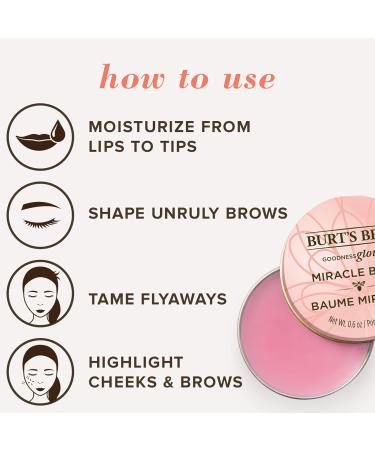 Burt's Bees Goodness Glows Miracle Balm - Hydrating 0.6oz Tin - Buy Online on GoSupps.com