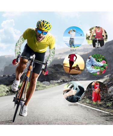 Dussdil Spring Leaves Butterflies Arm Sleeves | UV Sun Protection Cooling Sleeves with Thumb Hole for Garden Farm | Men Women - Buy Online on GoSupps.com