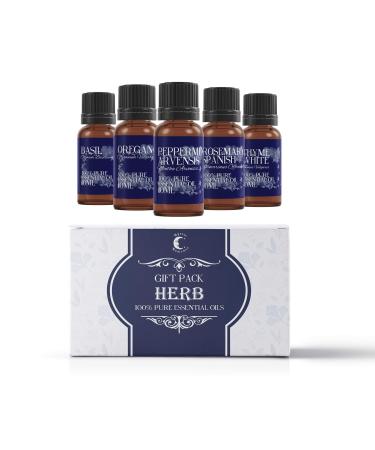 Mystic Moments | Essential Oil Starter Pack - Herb Oils - 5 X 10ml