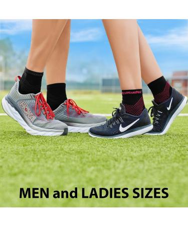 TechWare Pro Plantar Fasciitis Socks | Cushion Ankle Compression for Men & Women | Achilles Tendonitis Brace & Arch Support - Medium Black - Buy Online on GoSupps.com