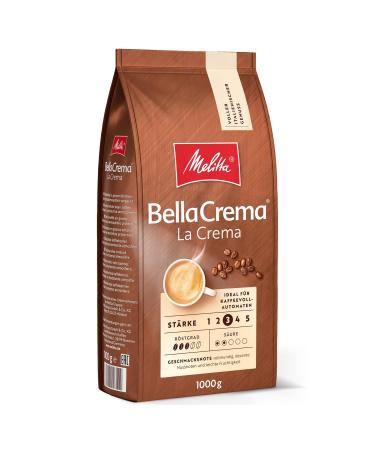 Melitta Bellacrema la Crema entire coffee beans 1kg uncomfortable coffee beans for fully automatic coffee medium roasting roasted in Germany strength 3 la crema 1 kg (1 Pack) - Buy Online on GoSupps.com