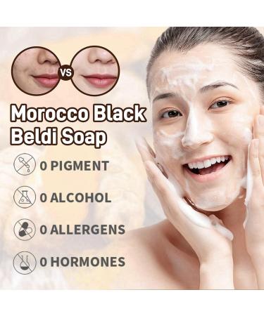 Zawina Morocco Black Beldi Soap Moroccan Black Soap Hammam Black Soap Dispenser Bathroom Black African Soap Exfoliating Beldi Black Soap Black Soap Deep Cleaning for Whole Body Moisturising Soap - Buy Online on GoSupps.com