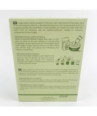 Cattier Ultra-Ventilated Green Clay 250g - Buy Online on GoSupps.com