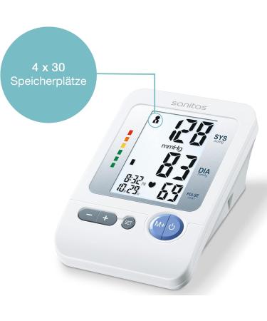 Sanitas SBM 21 Upper Arm Blood Pressure Monitor | Fully Automatic Pulse Measurement & Arrhythmia Detection - Shop Internationally! - Buy Online on GoSupps.com