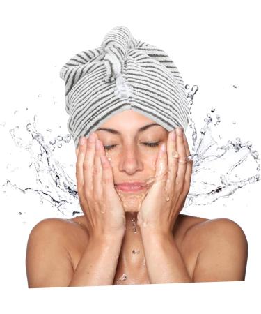 KONTONTY Coral Fleece Shower Cap Hair Turban Shower Hair Cap Dry Hair Cap Women Shower Cap Large Shower Caps for Women Reusable Shower Cap Hair Drying Towel Shower Caps Hair Towel - Buy Online on GoSupps.com