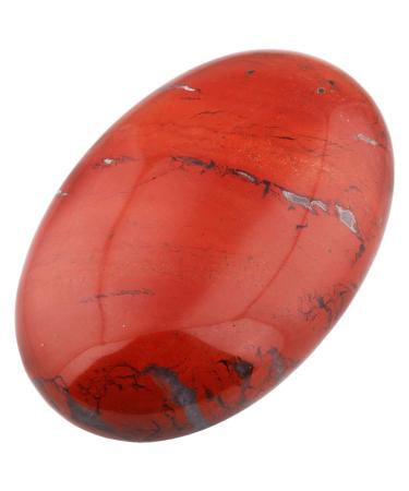 MookaiTedecor Nature Nature Gemsteine drumstone Hand flattering polished palm pocket energy -free healing crystal for Reiki ornaments decoration red jaspis