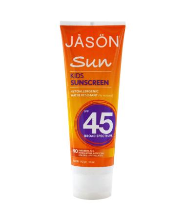 Jason Natural Sun Kids Sunscreen SPF 45 4 oz (113 g) - 2pc