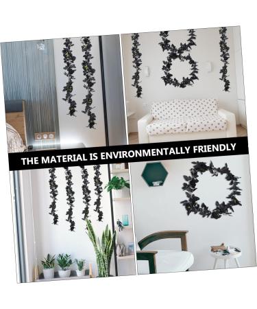 Zerodeko 4 Pcs Black Rose Vine Black Floral Garland Green Home Decor Silk Rose Garland Goblincore Room Decor Artificial Flower Garland Artificial Rattan Silk Flower Household - Buy Online on GoSupps.com
