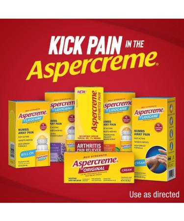 Aspercreme Lidocaine Patches XL - 12 Patches - Buy Online on GoSupps.com