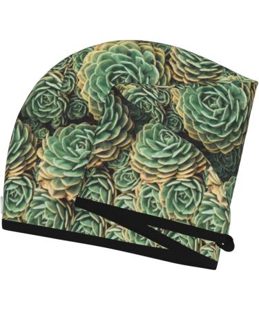 Succulent Hair Towel Wrap | Quick-Drying Towel Turban for Effortless Hair Drying - Buy Online on GoSupps.com