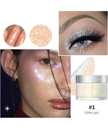  Eastuy Shiny Highlighter - Full Body Shimmering Gel with Colorful Glitter Novelty Body Makeup Products for Parties Bars Travel Performances Dancing Eastuy - Buy Online on GoSupps.com