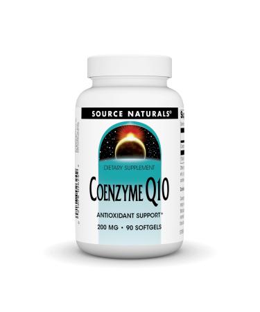 Source Natural Coenzyme Q10 Antioxidant Support* For Heart Brain Immunity & Liver Support 200 mg - 90 Softgels
