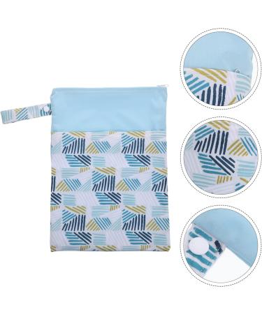 Menstruation Pads Storage Bag with Zipper - Sky Blue/Blue Sanitary Napkin Organizer for Women & Girls - International Shipping Available - Buy Online on GoSupps.com