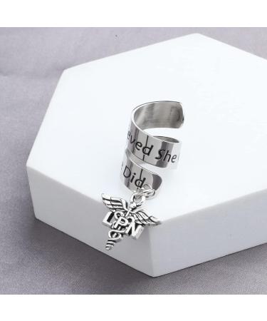 Shop Zuo Bao Inspirational LPN Nurse Stethoscope ID - 'She Believed She Could So She Did' Gift for Licensed Practical Nurses - Buy Online on GoSupps.com