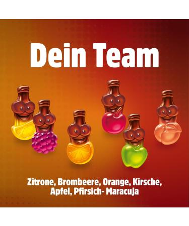 GEIMM2 LachGummi Cola Flaschies - 200g Fruit Gum with Cola & Fruit Taste | Juicy Candy with Vitamins - International Shipping Available - Buy Online on GoSupps.com