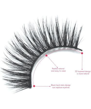 Bonkshire 40 Pairs 3D Chemical Fiber Lashes Natural False Eyelashes Dramatic Volume Lashes Makeup Extension Eyelashes - Buy Online on GoSupps.com