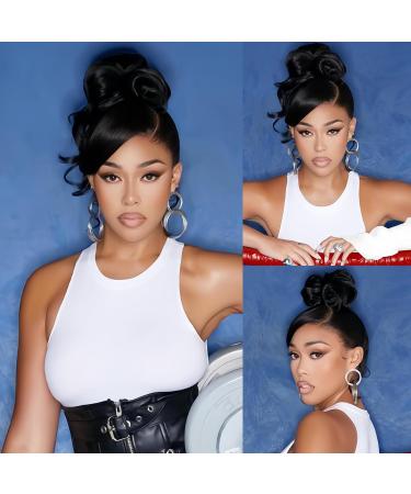 ALIPOP 360 Lace Front Human Hair Wig Body Wave Brazilian 22 Inch Black - Pre Plucked 360 Lace Frontal Wig for Women with Baby Hair - Glueless 180% Density - Buy Online on GoSupps.com