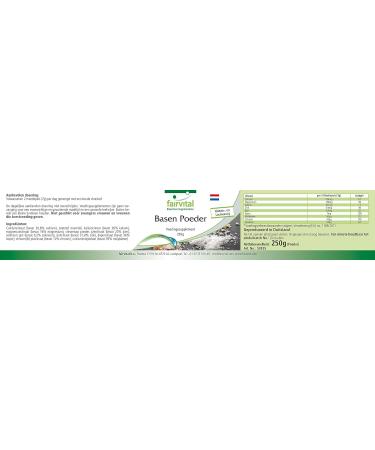 Fairvital | Alkaline formula powder - with calcium magnesium potassium zinc iron copper molybdenum chromium and selenium - VEGAN - 250g - Buy Online on GoSupps.com