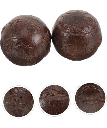 Ultechnovo Health Balls - Outdoor Wooden Boccia Massage Device | Solid Adlerholz Training Ball - Walnut Sports Health Decor - Buy Online on GoSupps.com