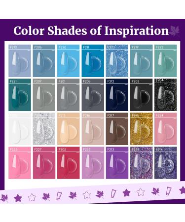 JEWHITENY 28 Colors Poly Extension Gel Nail Kit | All-in-One Gel Nail Enhancer with Lamp Base & Top Coats | Professional Nail Art Tools for Salon Quality Manicures - Buy Online on GoSupps.com