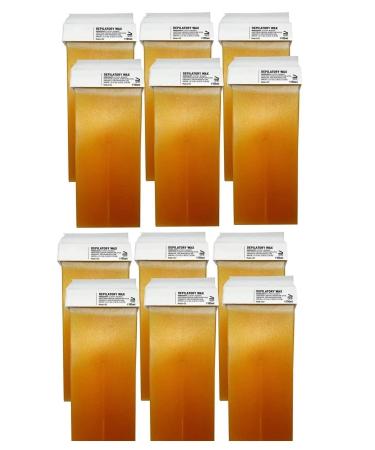 SALES TIME 12 x Wax roller for hair removal Roll on fat-soluble in the taste of honey 12 pezzi