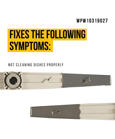 WPW10319027 Lower Spray Arm - Compatible Amana Inglis Whirlpool Dishwasher Parts - Durable & Easy DIY Replacement - Buy Online on GoSupps.com