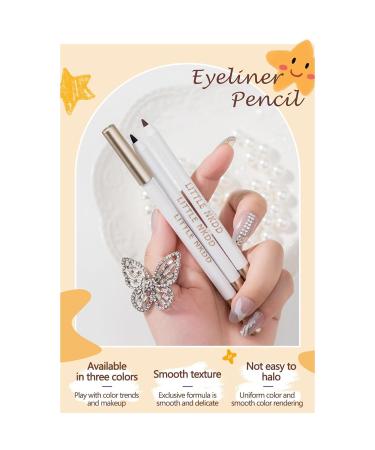 Heykomi Non-Smudging Waterproof Eyeliner Pencil - Long Lasting & Sweat Proof (Brown-2PCS) - Buy Online on GoSupps.com