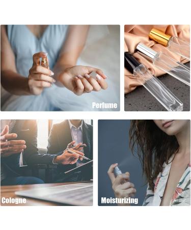 Buy Lil Ray 10ml Refillable Perfume Atomizer for Men & Women - Portable Glass Spray Bottle for Travel & Parties (6PCS) - Clear & Black - Buy Online on GoSupps.com