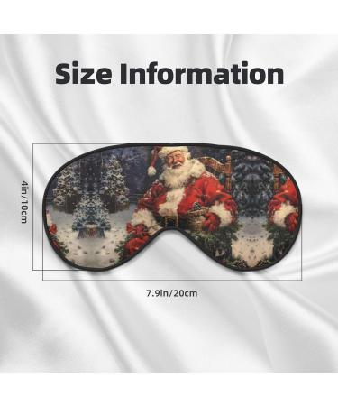 Buy SSIMOO Merry Christmas Print Ultra-Soft Light-Blocking Eye Mask | Optimal Comfort & Restful Sleep Perfect for International Shipping - Buy Online on GoSupps.com