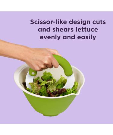 Chef'n SaladShears Lettuce Chopper - White | Effortlessly Cut and Chop Lettuce for Fresh Salads - Buy Online on GoSupps.com