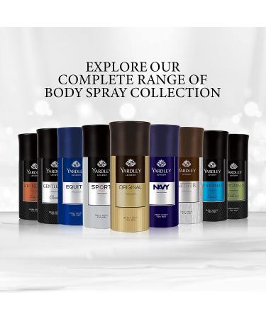 YARDLEY LONDON Original Deodorant Body Spray for Men 5 oz - Long-Lasting Protection - Buy Online on GoSupps.com
