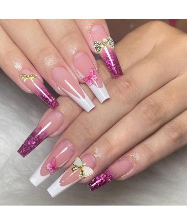 KACHIMOO 3D Nail Bows Charms - 24 PCS Alloy Pearl Bowknot Nail Accessory | Women/Girls Nail Decor Set - Buy Online on GoSupps.com