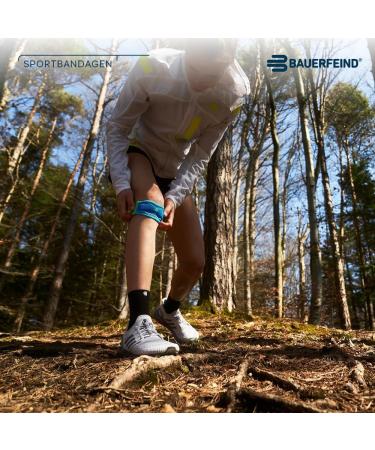Bauerfeind Unisex Knee Sports Belt - Pressure Relief for Ball Sports & Athletics - Silicone Ring - Size L - Black - Buy Online on GoSupps.com