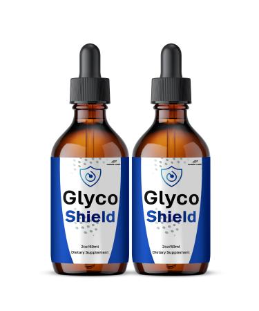 (2 Pack) Glyco Shield Drops All Natural Blood Formula Support GlycoShield Liquid Supplement for Men and Women Maximum Strength